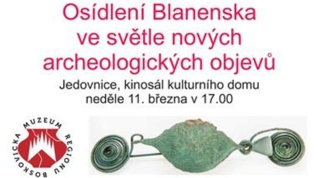 Přednáška archeoložky Mgr. Zuzany Jarůškové z Muzea regionu Boskovicka.  Nová doba přináší nové metody a s nimi i nové nálezy, které doplňují i mění naše poznání historie. Mezi ně patří i nálezy artefaktů pomocí detektorů kovu. O nich (ale nejen o nich) s