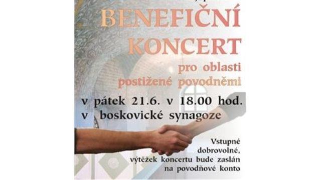 Benefiční koncert pro oblasti postižené povodněmi