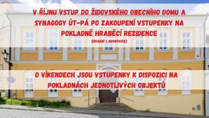Říjnové vstupenky Židovský obecní dům a synagoga